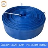  Ống bạt bơm nước Phi 76mm (80mm) cuộn 100M - Ống bạt cốt dù Việt Úc 