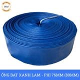  Ống bạt bơm nước Phi 76mm (80mm) cuộn 20M - Ống bạt cốt dù Việt Úc 