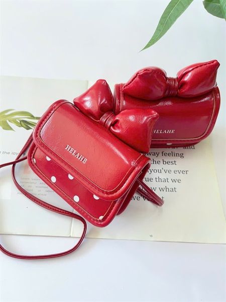  Túi xách cho bé - Túi Đỏ Nơ 