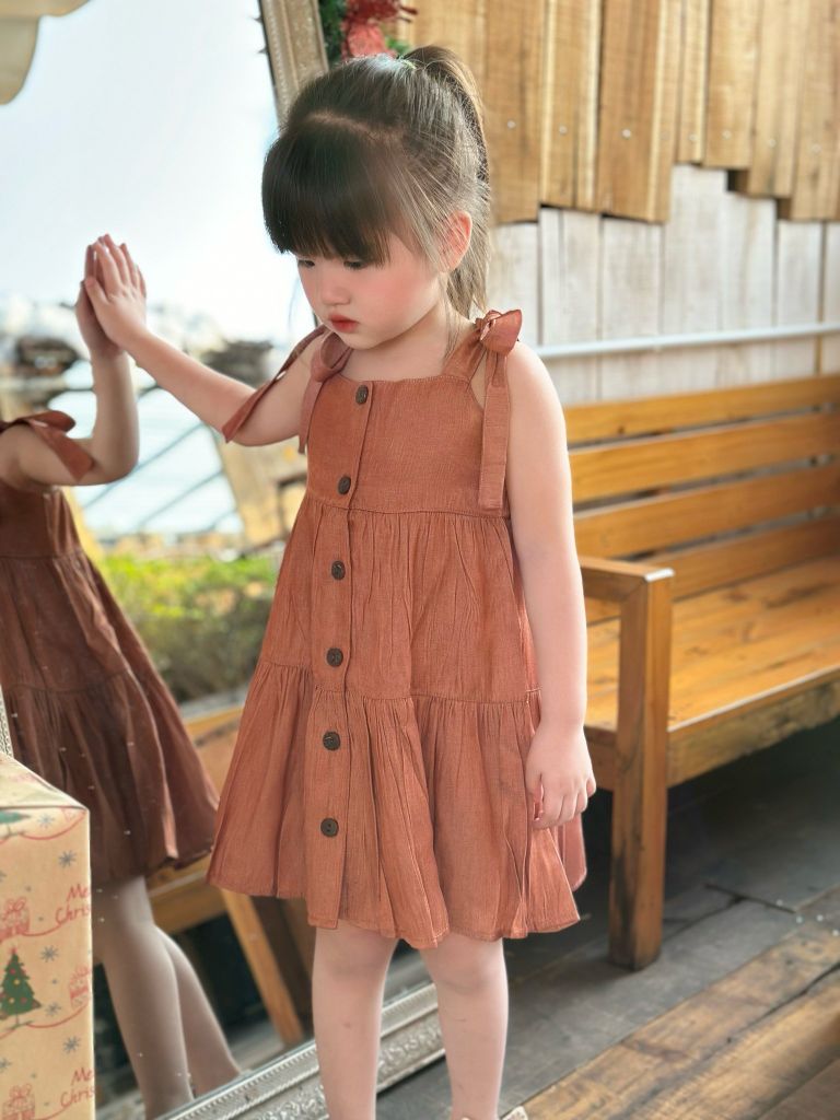  Đầm 2 dây - Cam đất 