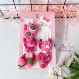  Set cột tóc Gấu dâu dây nhỏ 