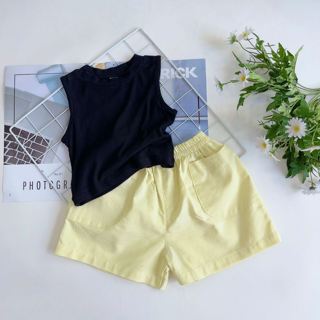  Áo thun tăm sát nách - Đen 