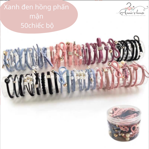  Hộp cột tóc set 50 dây 