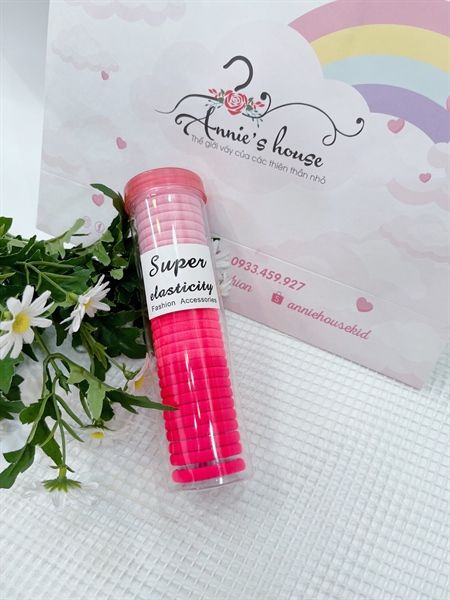  hộp cột tóc lớn- màu hồng 
