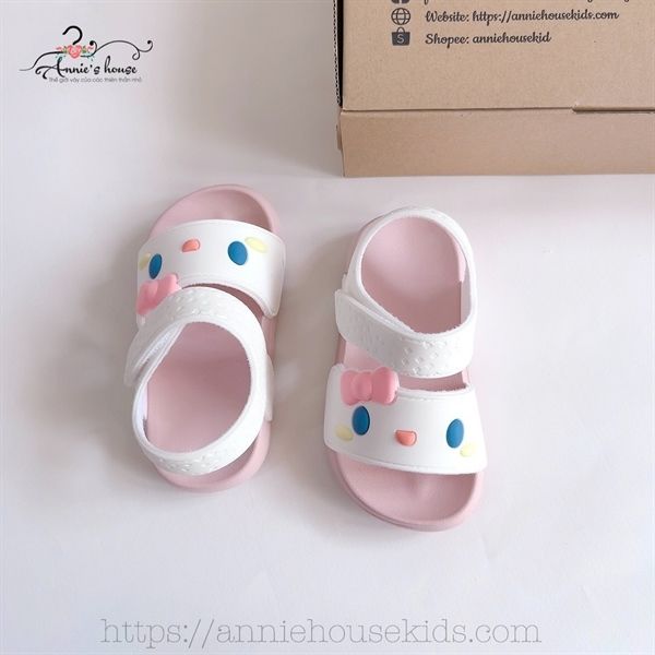  Giày sandal quai dán - Hồng 