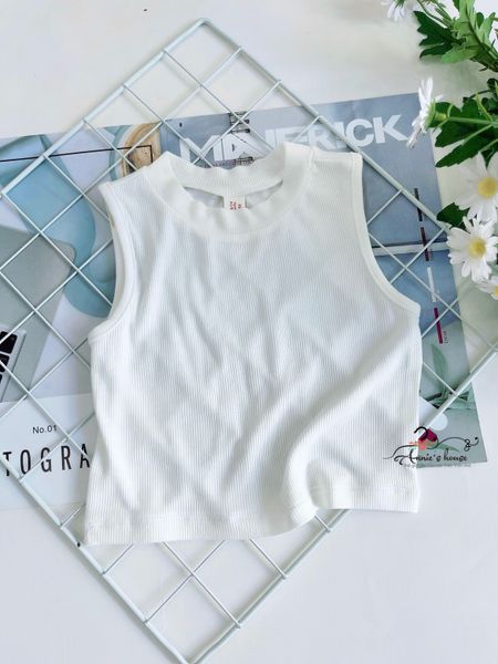  Áo thun tăm sát nách - Trắng 