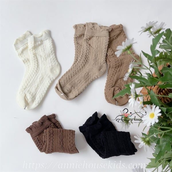  Set 5 tất nâu nhiều màu 