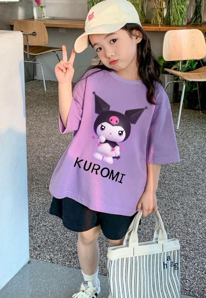  Set bộ Kuromi tím quần đen SFA 