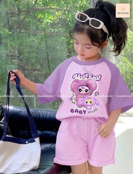  Set bộ Baby Purple tím Jam & Jen 