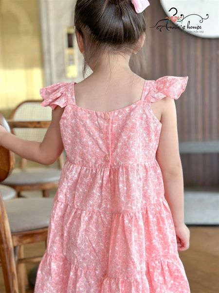  Đầm xòe cánh Bướm - Hồng 