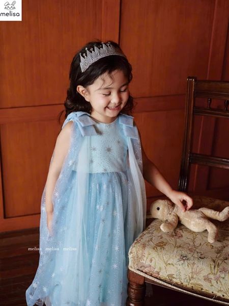  Đầm Elsa kim tuyến nơ vai MLS 