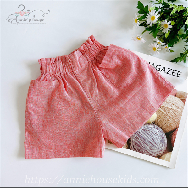  quần short bé gái - hồng 