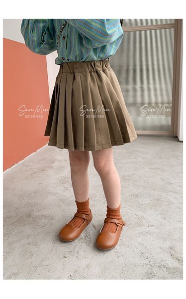  Chân váy xoè nâu 