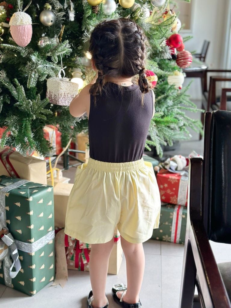  Quần đùi 2 túi - vàng 