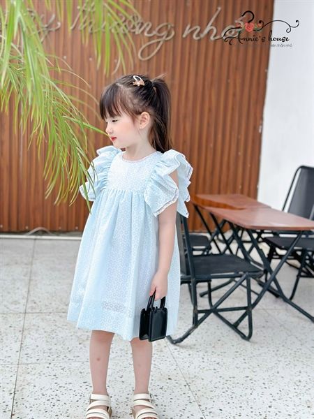  Đầm cánh tiên viền ren - Xanh Biển 