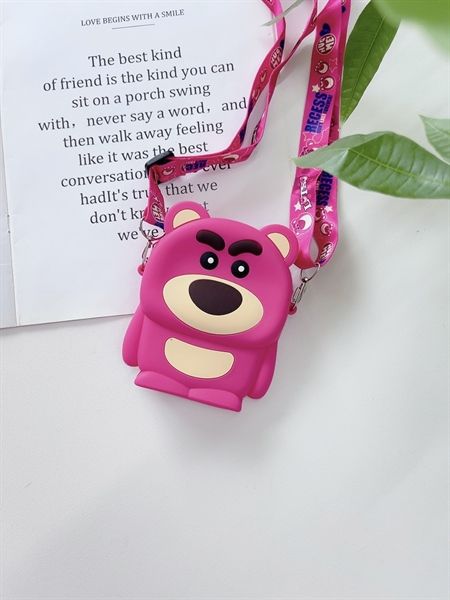 Túi gấu dâu hồng 