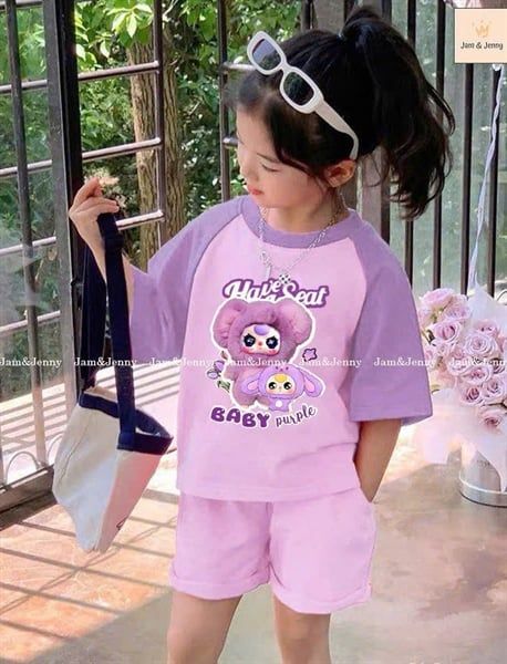  Set bộ Baby Purple tím Jam & Jen 