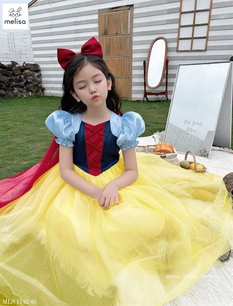 Váy công chúa bạch tuyết hoá trang cho bé | Shopee Việt Nam