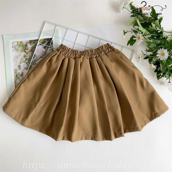  Chân váy xoè nâu 