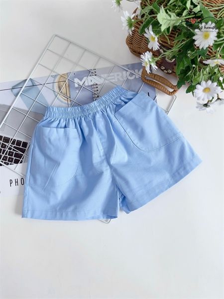  Quần đùi 2 túi - xanh 