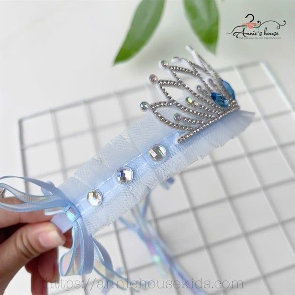  Cài vương miện Elsa đính đá 