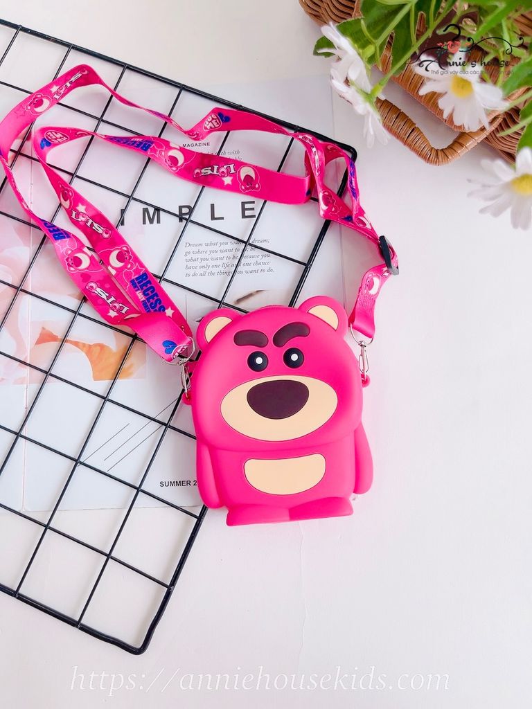  Đầm hồng gấu dâu tay cánh tiên SFA 