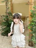  SET AMELIA TIỂU THƯ Bèo Tầng - Trắng 