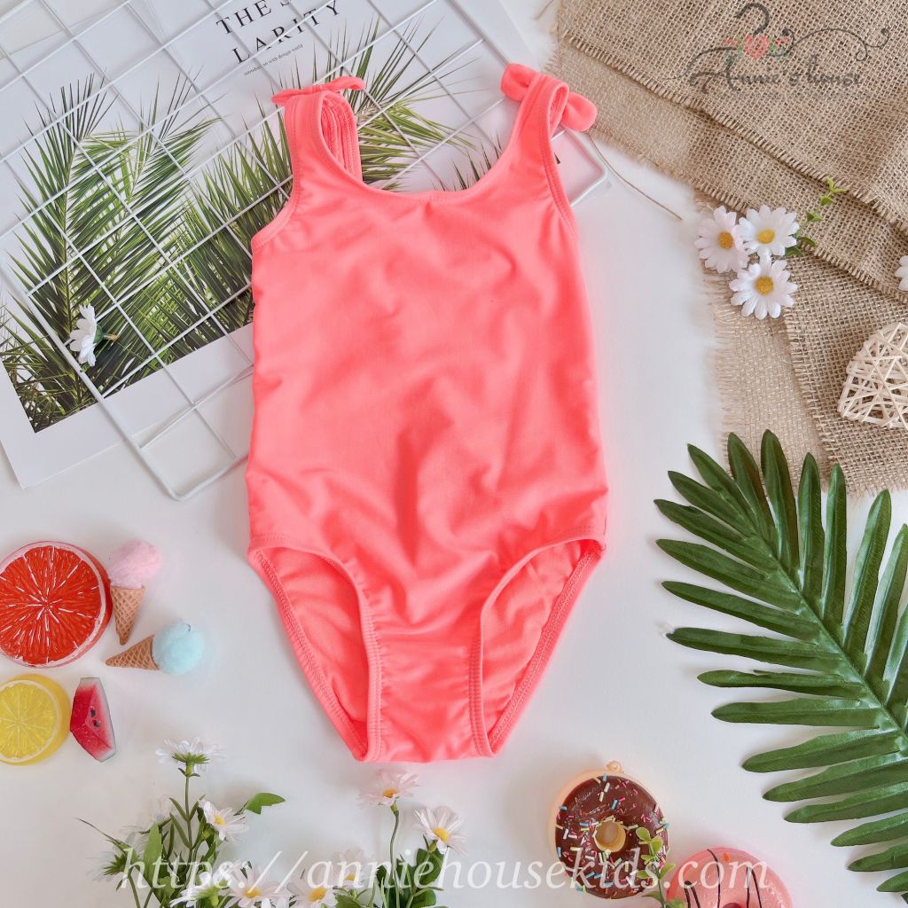  Đồ bơi cam nơ vai 