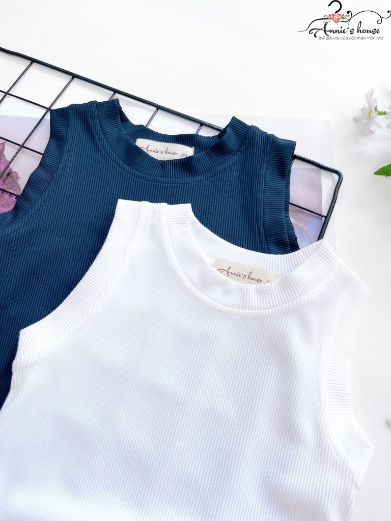  Áo thun cotton ba lỗ chất dày dặn cho bé - Trắng 