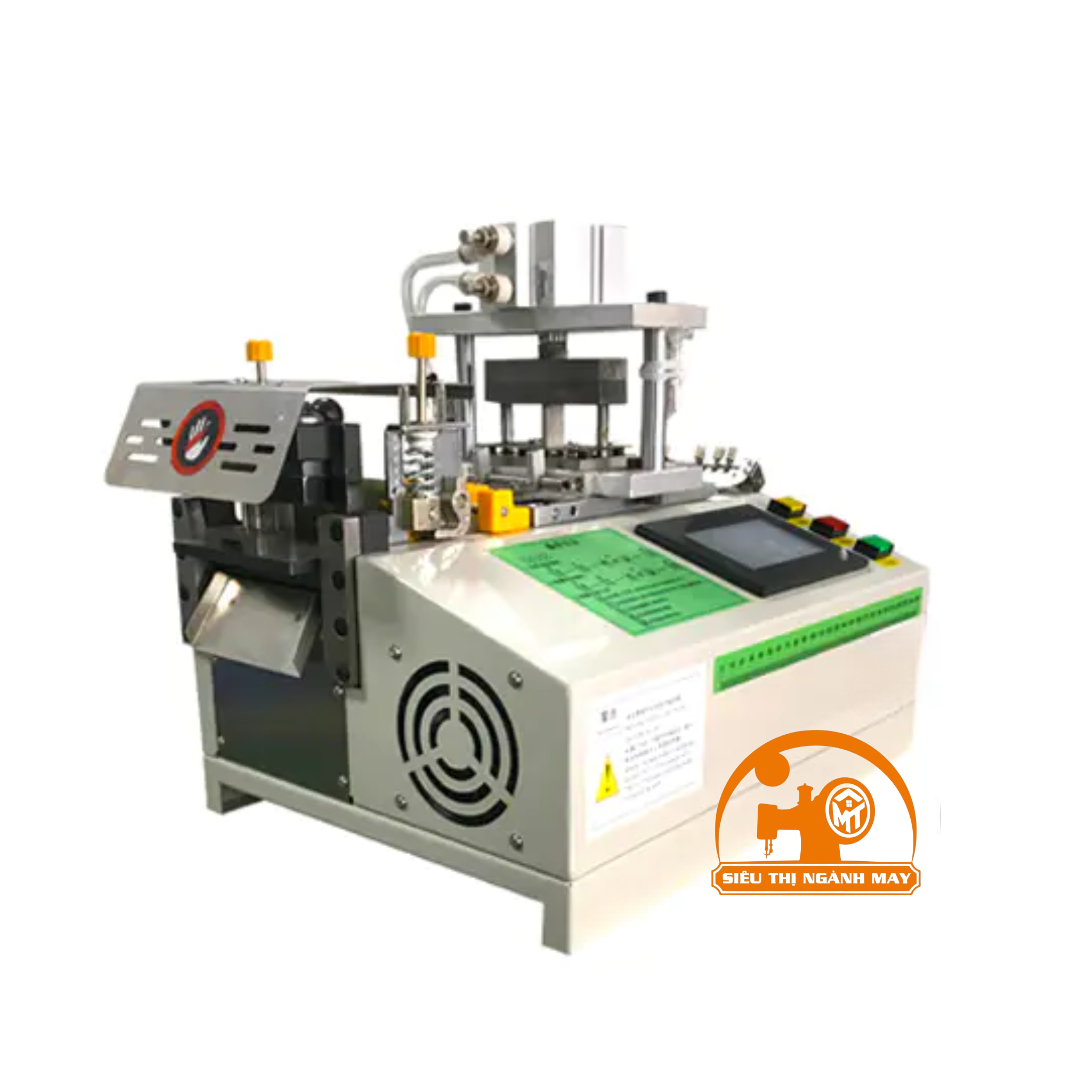 Máy Cắt Dây Đai Bo Góc Có Đục Lỗ Tự Động