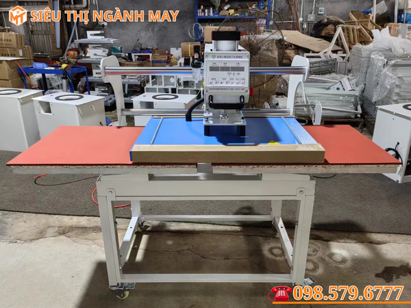 Máy Ép Nhiệt Tự Động Khí Nén Khổ 60x80CM