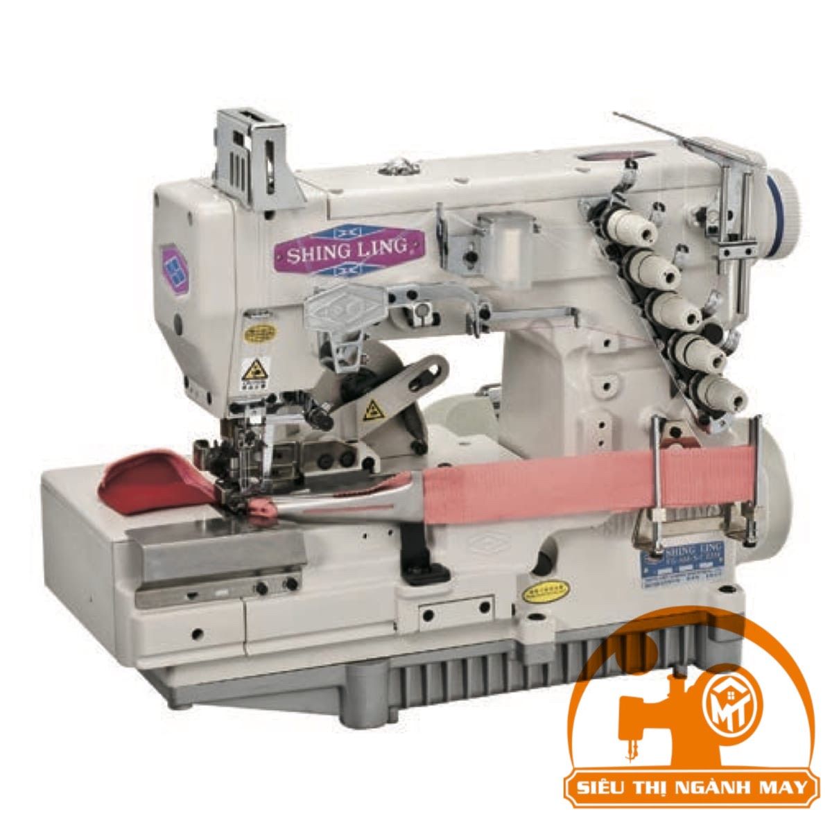 Máy Đánh Bông 3 Kim 5 Chỉ Đầu Bằng - Cắt Chỉ Tự Động FG-666/EST