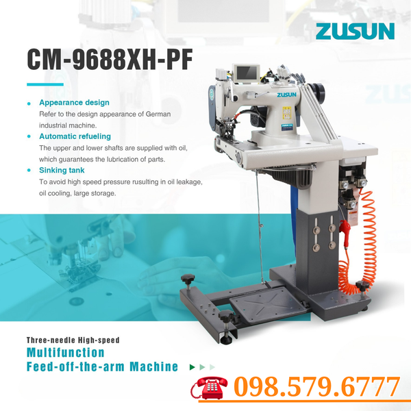 Máy Cuốn Sườn Điện Tử ZUSUN CM-9688XN-PF