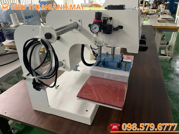 Máy Ép LoGo Tự Động Khí Nén Khổ 15x15CM