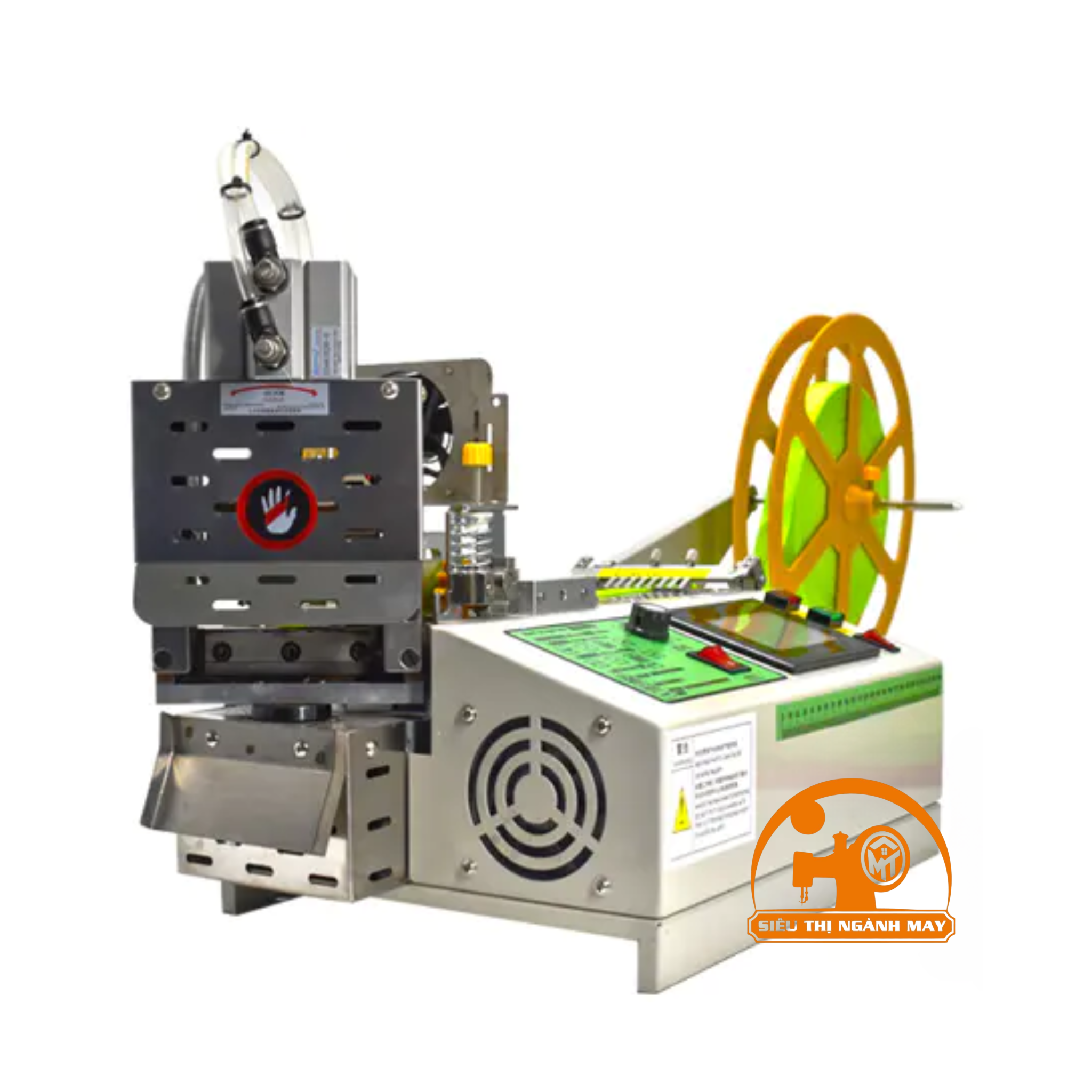 Máy Cắt Dây Đai Dạng Xéo Góc Ben Hơi Trợ Lực