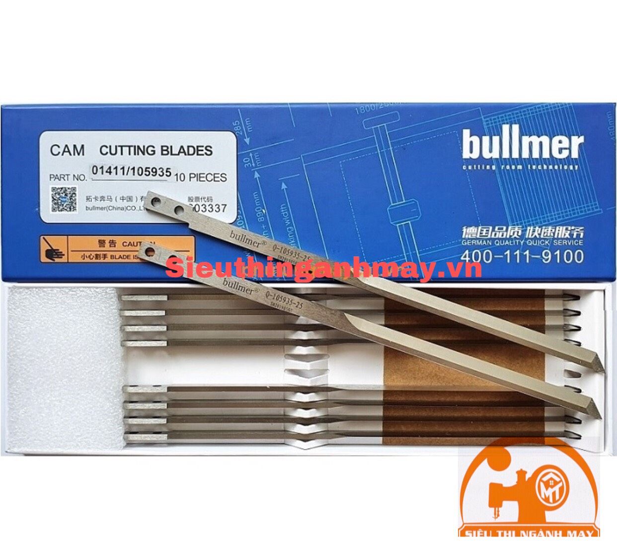 Dao máy cắt vải tự động bullmer 105935