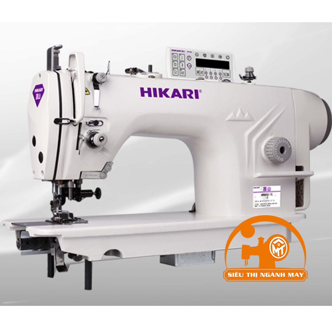 Máy 1 kim điện tử Hikari cắt chỉ tự động dùng cho hàng dày, nâng CV tự động (ổ Nhật  ) Model : H8800EH-7C-5/AK