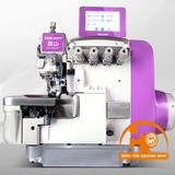 Máy vắt sổ 4 chỉ điện tử, bộ hút cắt chỉ bằng hơi.(màn hình cảm ứng,có bộ hút bụi) HX688T-14-03KSC3/AK/DS