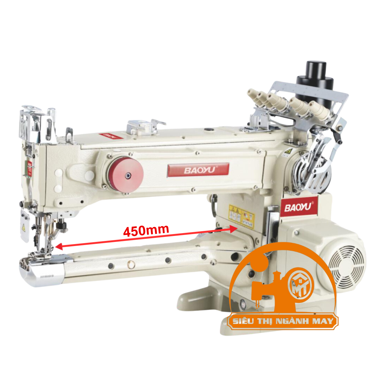 Máy Viền Đầu Heo Thân Dài BAOYU BML-1500-XL/450