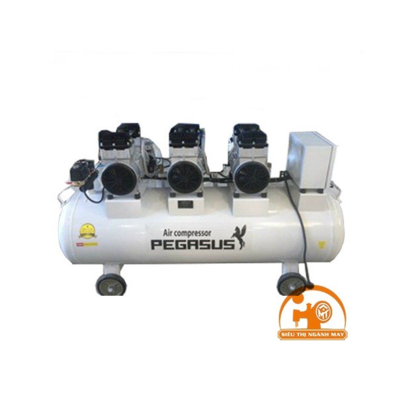 Máy nén khí không dầu, giảm âm Pegasus TM-OF1100*3-180L