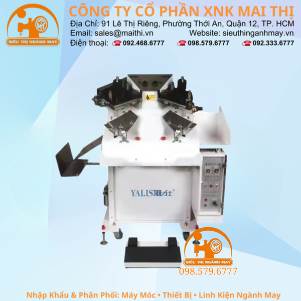 Máy Xén Lộn Ủi Ép Cổ Áo Sơ Mi