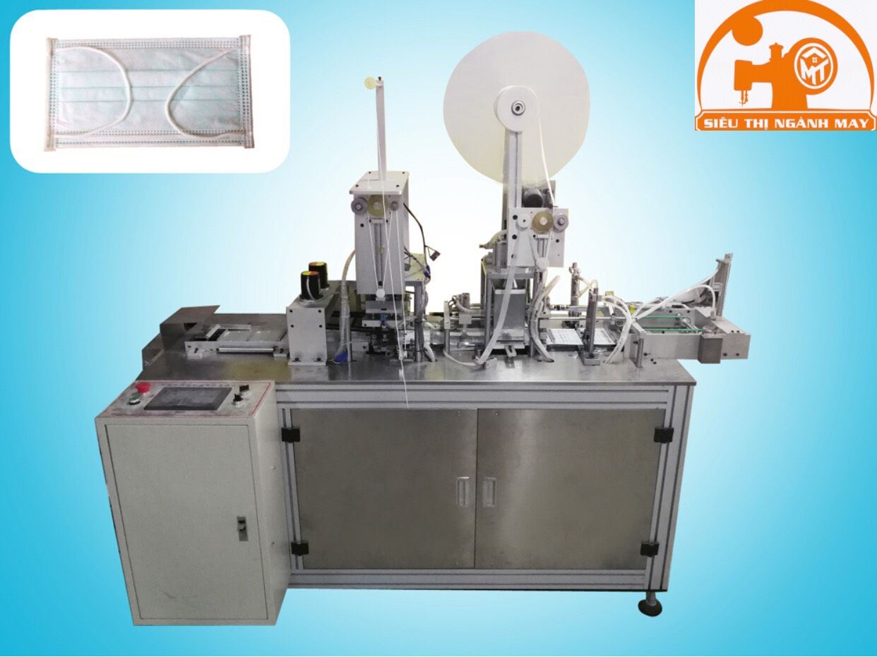 Máy đính quai khẩu trang y tế loại 4 đầu tự động