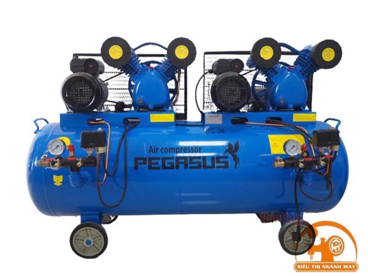 Máy nén khí dây đai PEGASUS TM-V-0.25/12.5x2-230L