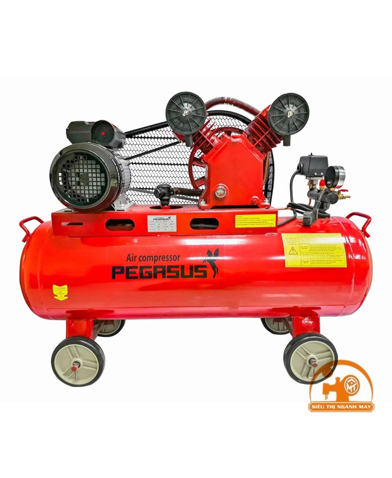 Máy nén khí dây đai PEGASUS TM-V-0.12/8-70L