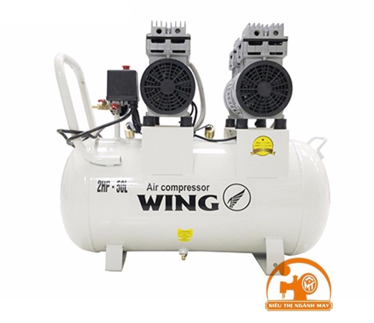Máy nén khí không dầu giảm âm Wing TW-OF750X2-50L