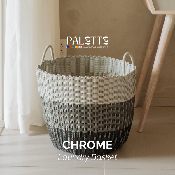  CHROME LAUNDRY BASKET - CH01 