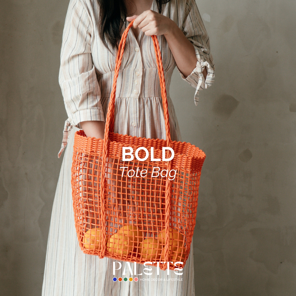  BOLD TOTE BAG - FALL ORANGE 