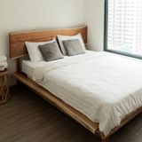  [NGỪNG SẢN XUẤT] GIƯỜNG GỖ KEO 1.6M - ĐẦU GIƯỜNG GỖ NGUYÊN TẤM 