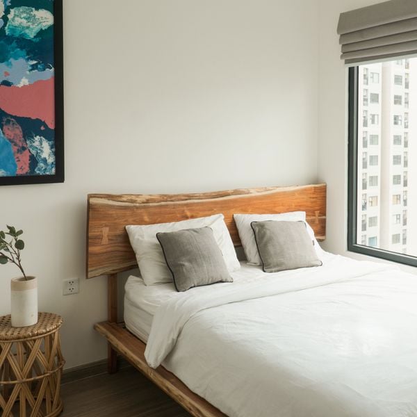  [NGỪNG SẢN XUẤT] GIƯỜNG GỖ KEO 1.6M - ĐẦU GIƯỜNG GỖ NGUYÊN TẤM 