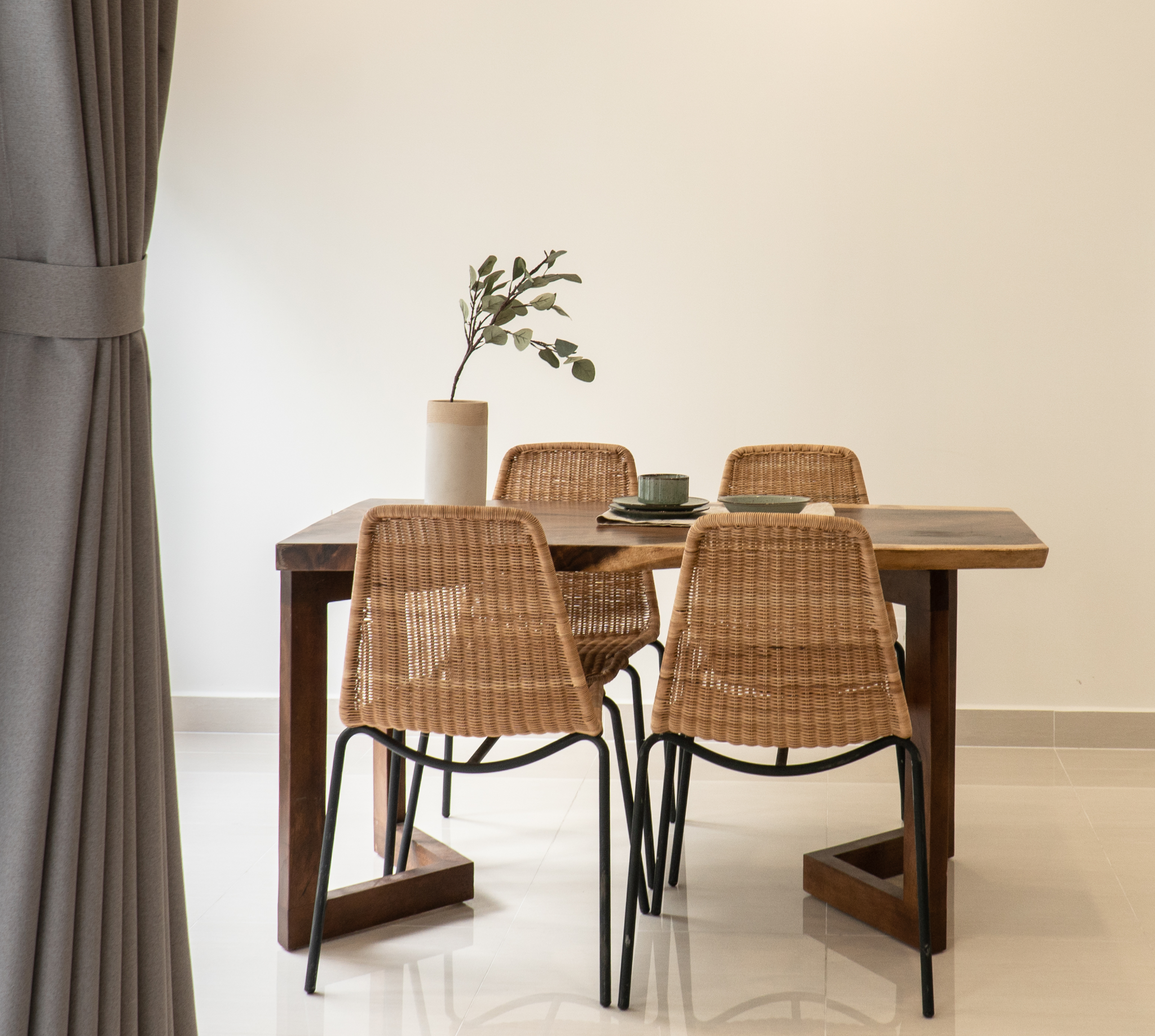  [NGỪNG SẢN XUẤT] GHẾ ĂN ĐAN MÂY SỢI NHỎ  MDC1004-NB 